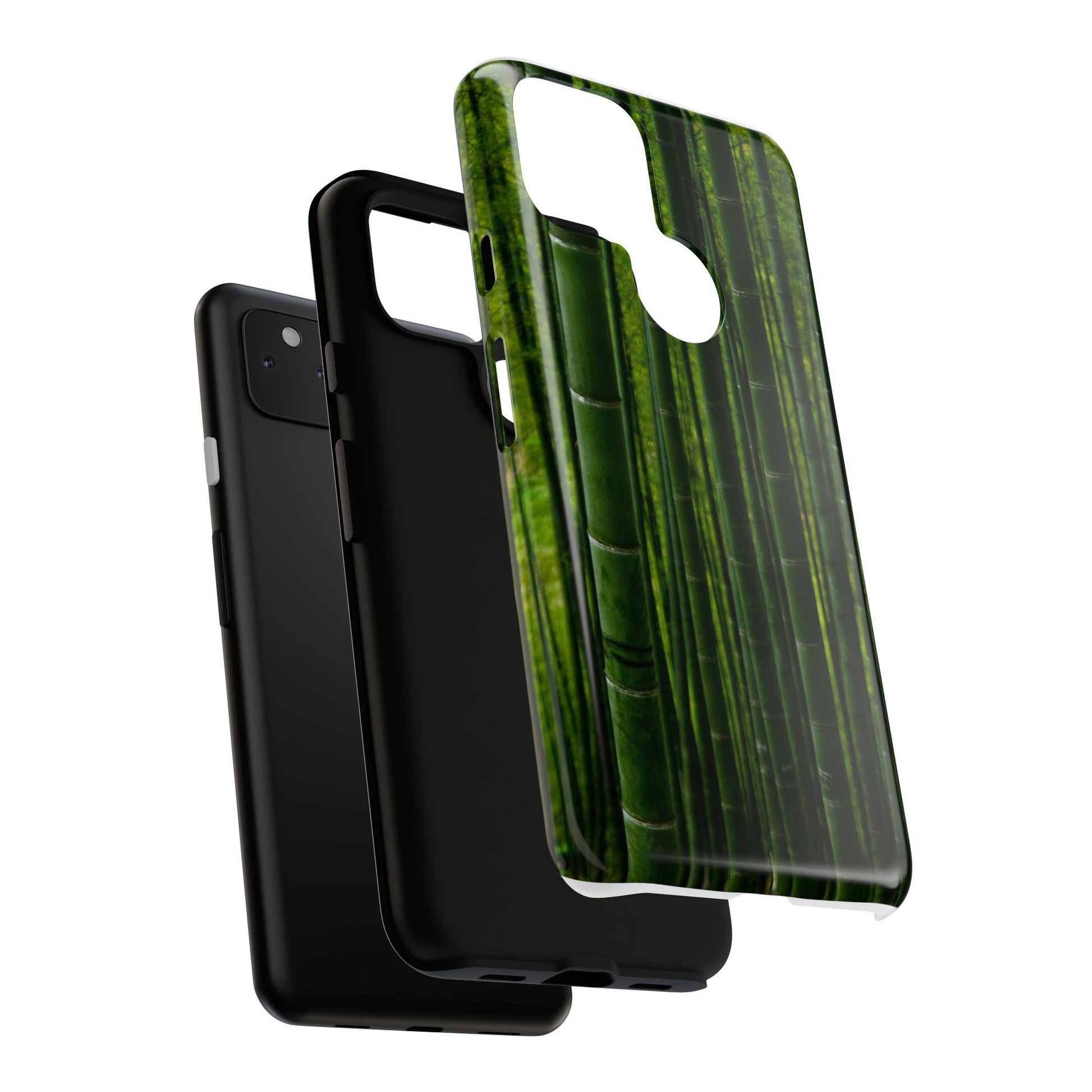 Bamboo Phone Case - Tough Cases, Nature Lover Gift, Eco-Friendly Phone Accessory, Greenery Design, Unique Smartphone Cover - FORMO