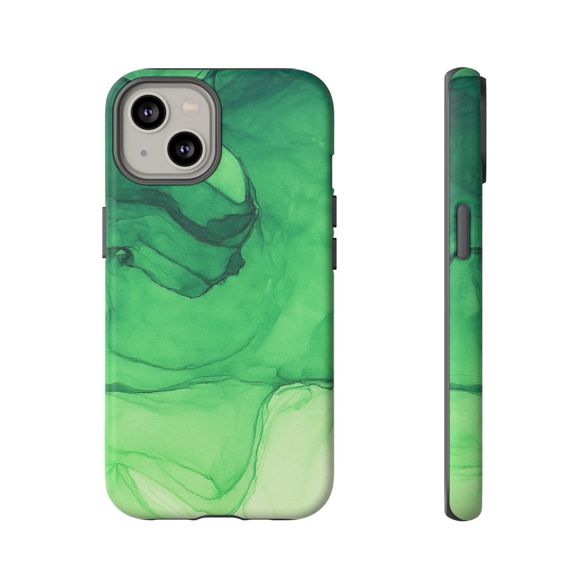 Stylish Phone Case for Nature Lovers, Tough Cases, Green Marble Design, Organic Aesthetic, Unique Gift, Eco-friendly Accessories