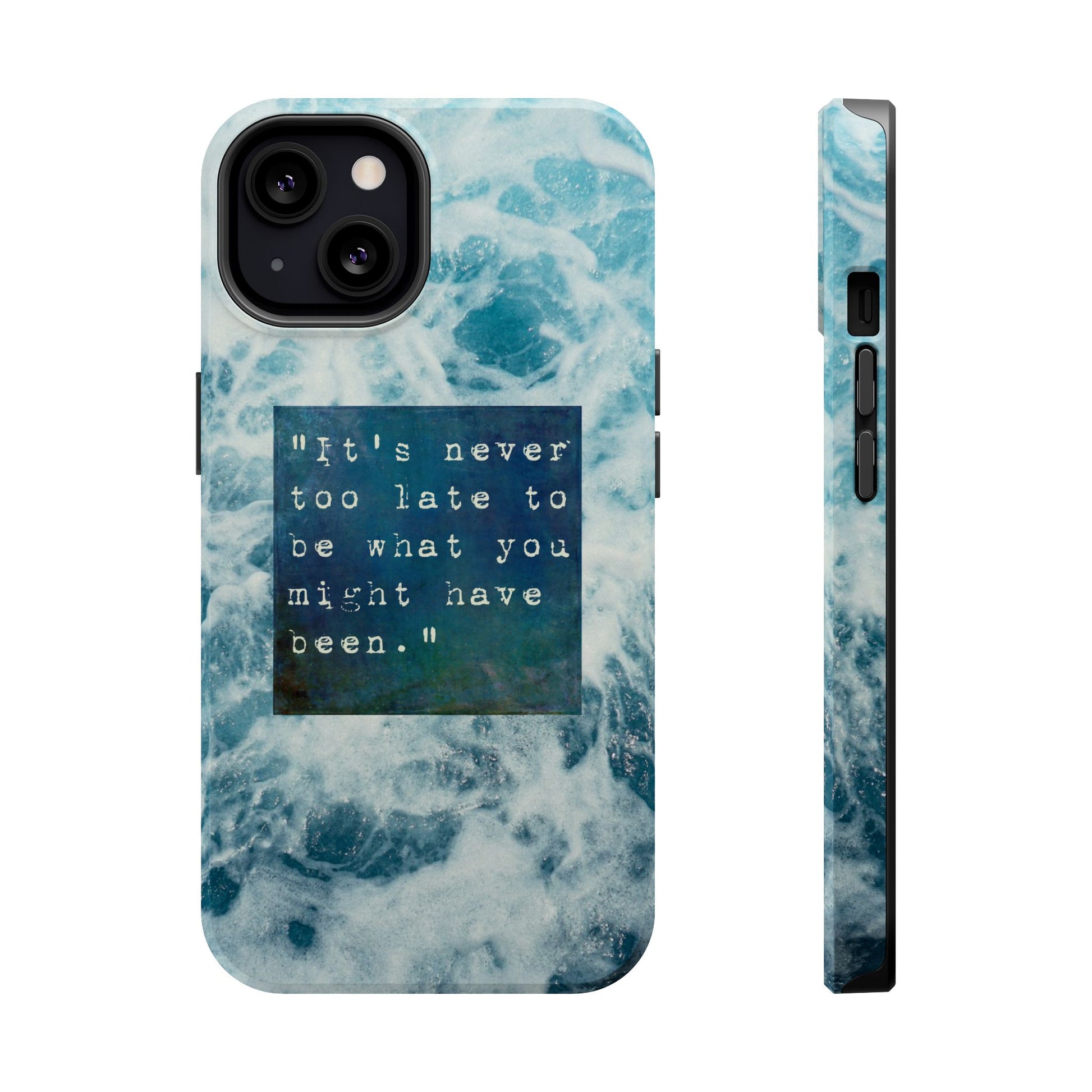 Inspirational Magnetic Phone Cases, Perfect Gift for Students, Motivational Phone Cover, Stylish Tough Case, Ocean Design Case, Fits iPhone - FORMO