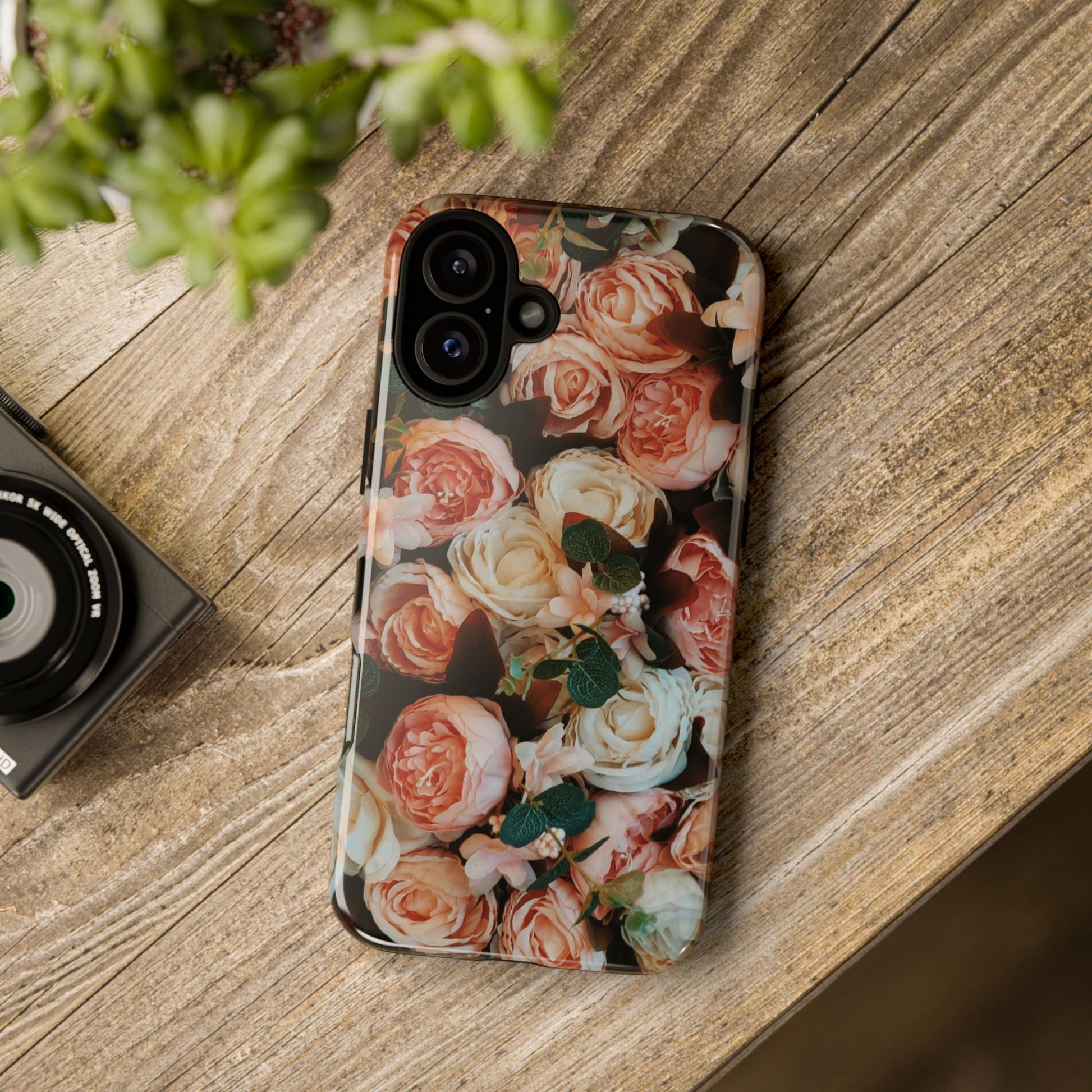 Floral Phone Case - Tough Cases, Rose Design, Floral Protection, Gift for Her, Cute Mobile Cover, Eco-Friendly Case - FORMO